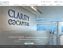 Tablet Screenshot of claritycap.com
